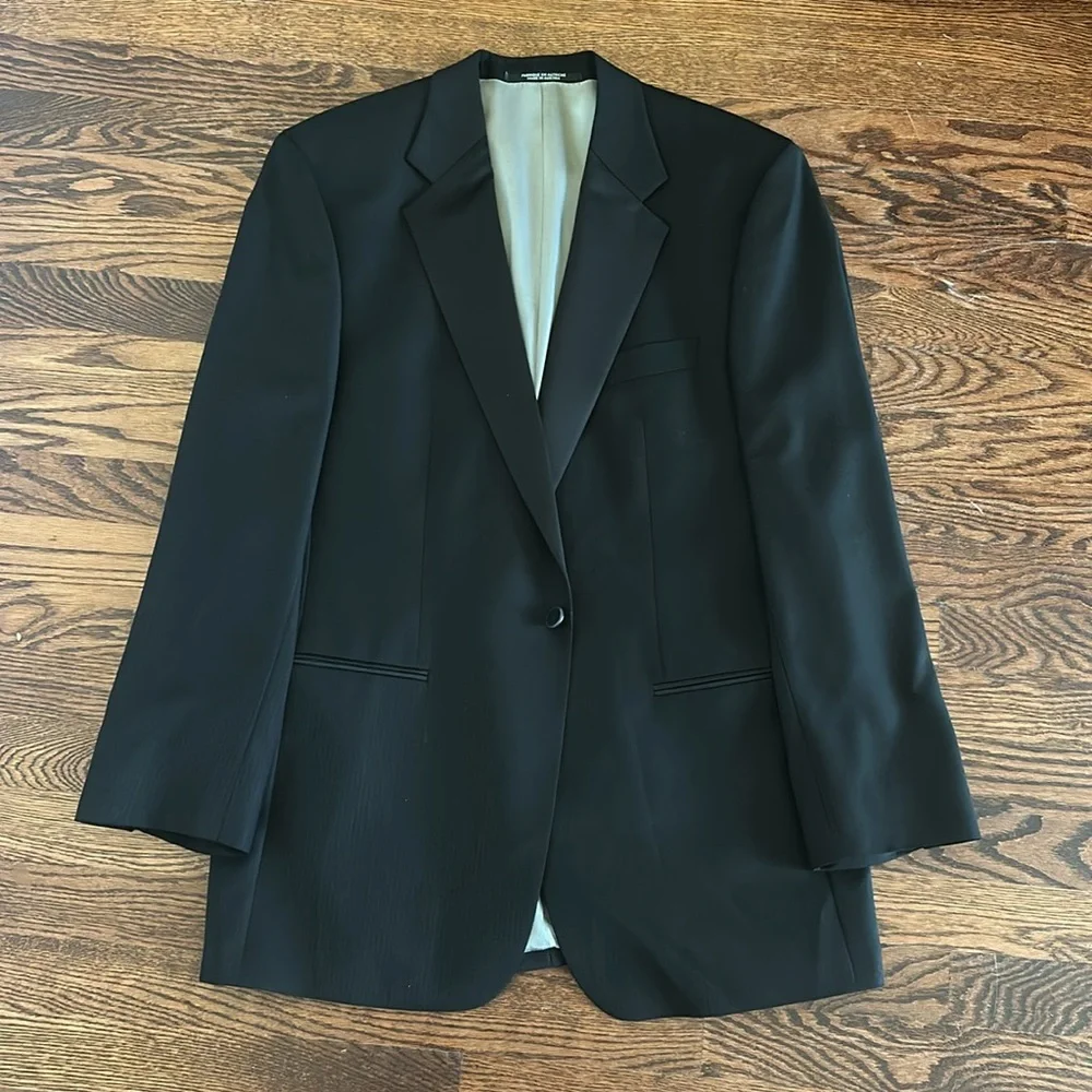 Baumler Men's Tuxedo Style Black Blazer Jacket Size EU 50 Made Austria